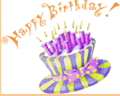 موسوعة صور التهنئة بأعياد الميلاد>**2** Free happy birthday greeting card animation